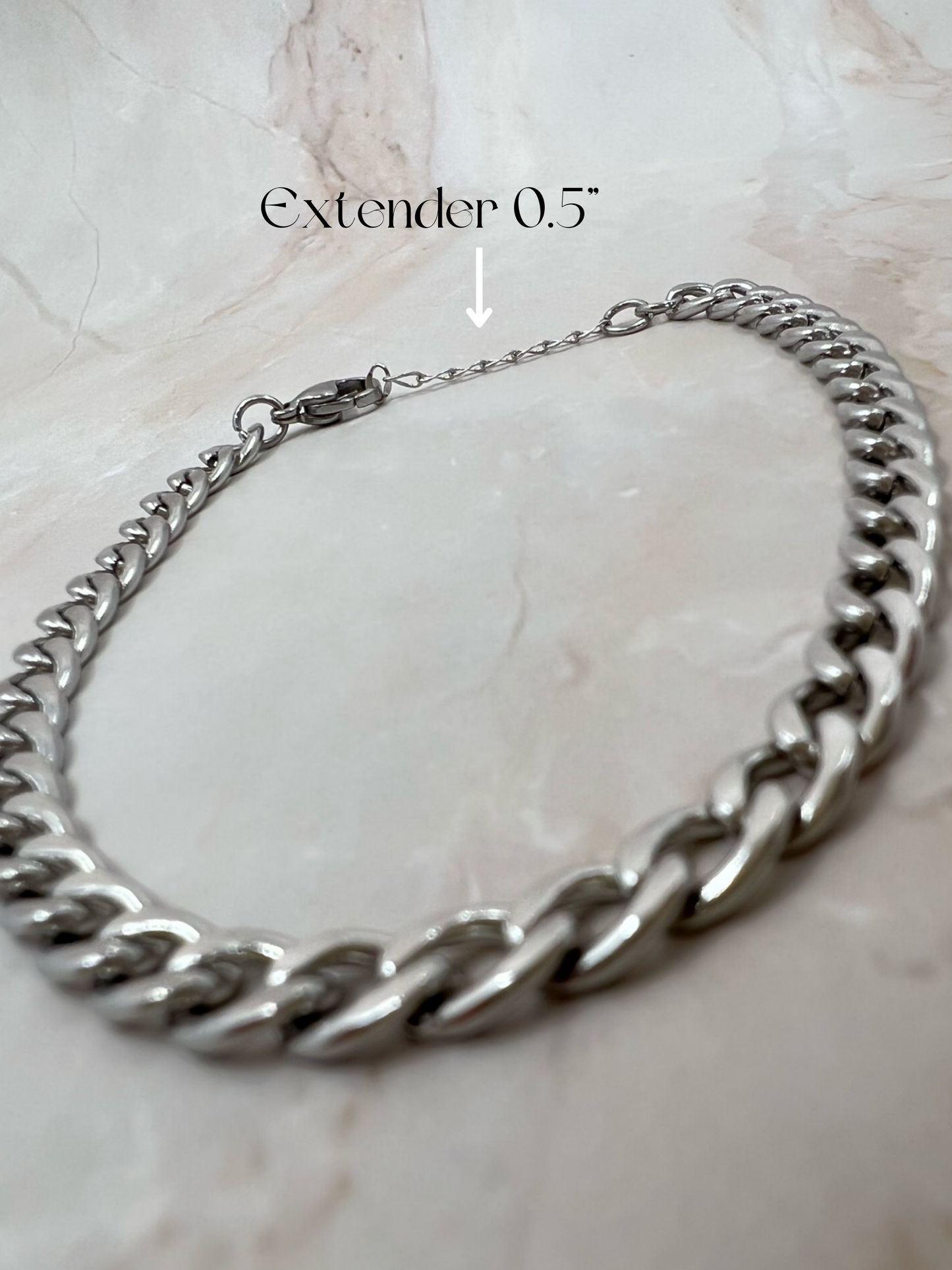 Men Silver Cuban Bracelet