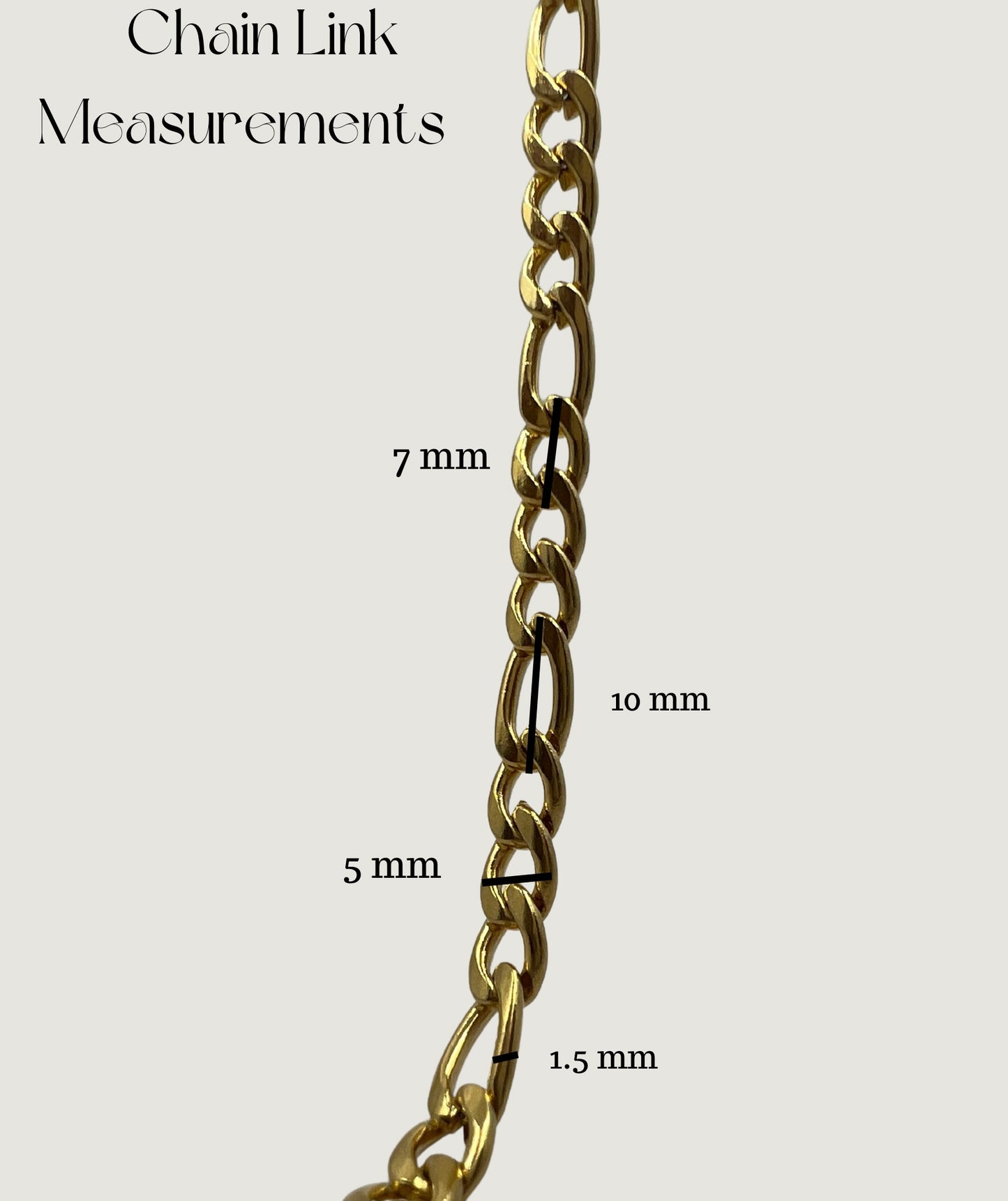 Men 18K Gold plated Figaro Bracelet