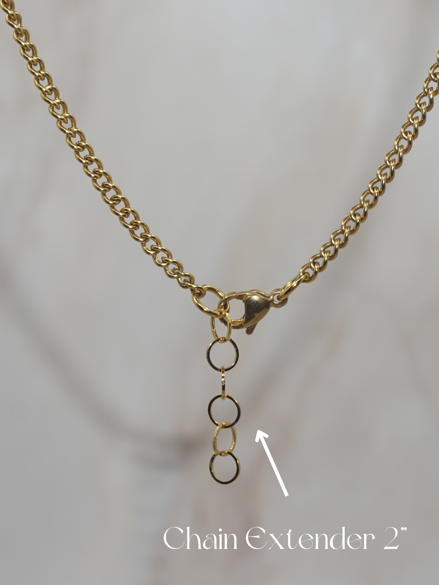 Woman 18K Gold Plated Curb Chain