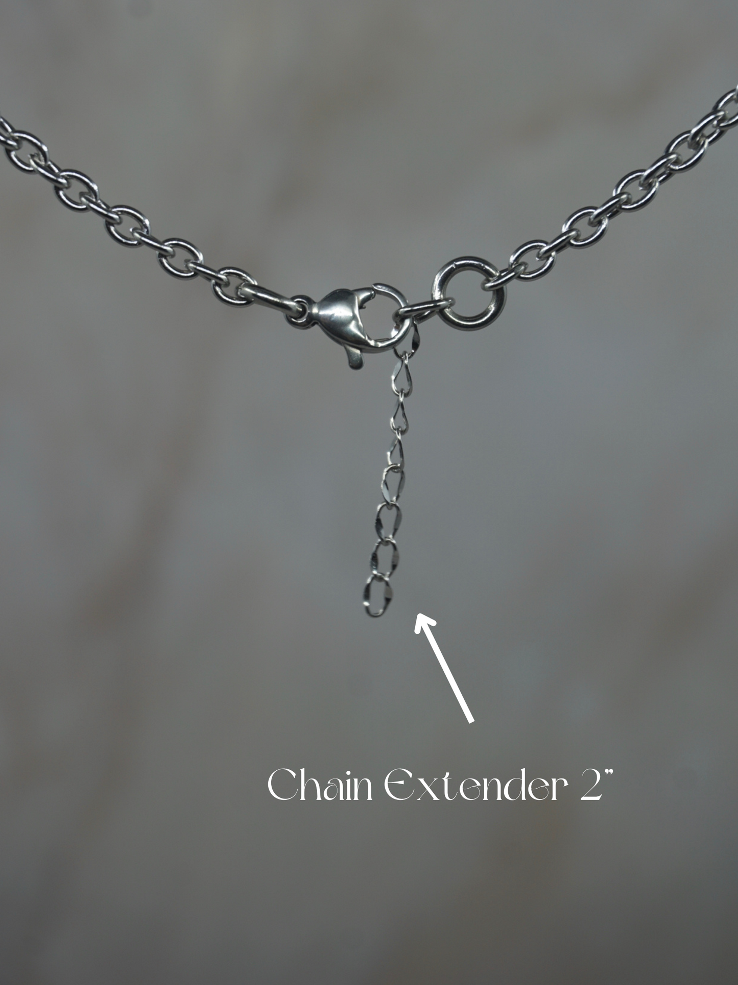 Women Silver Oval Chain Link