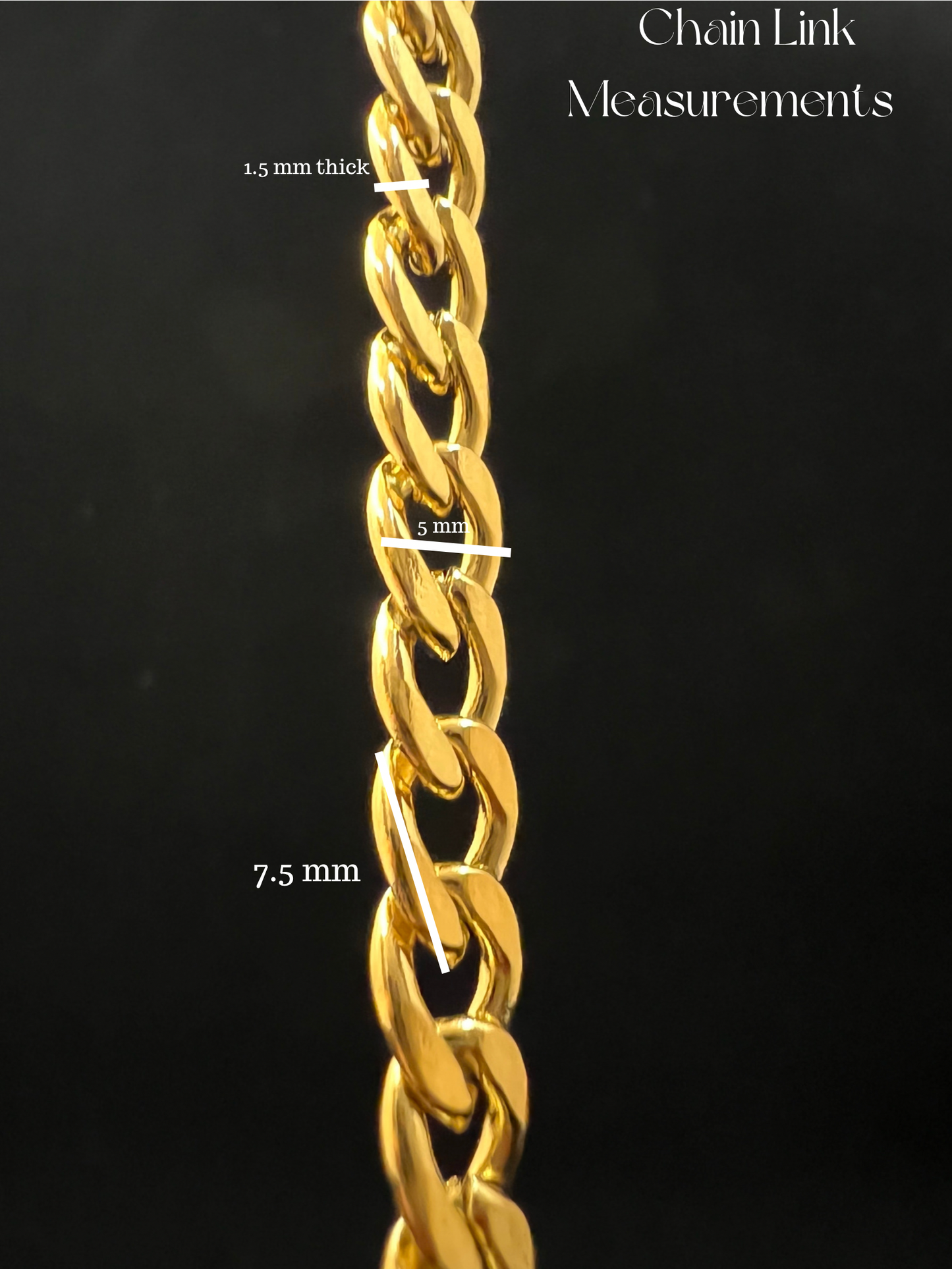 Woman 18K Gold Plated Cuban Link