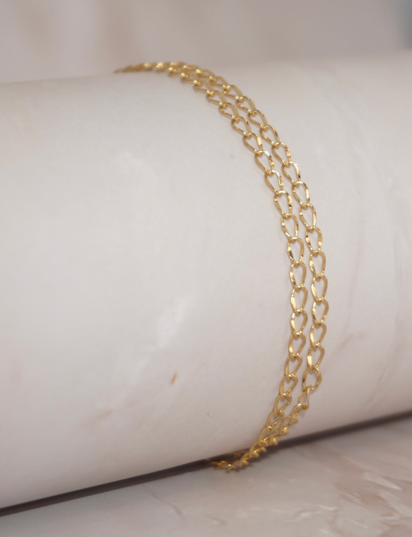 Woman 18K Gold  Plated Twisted Bracelet