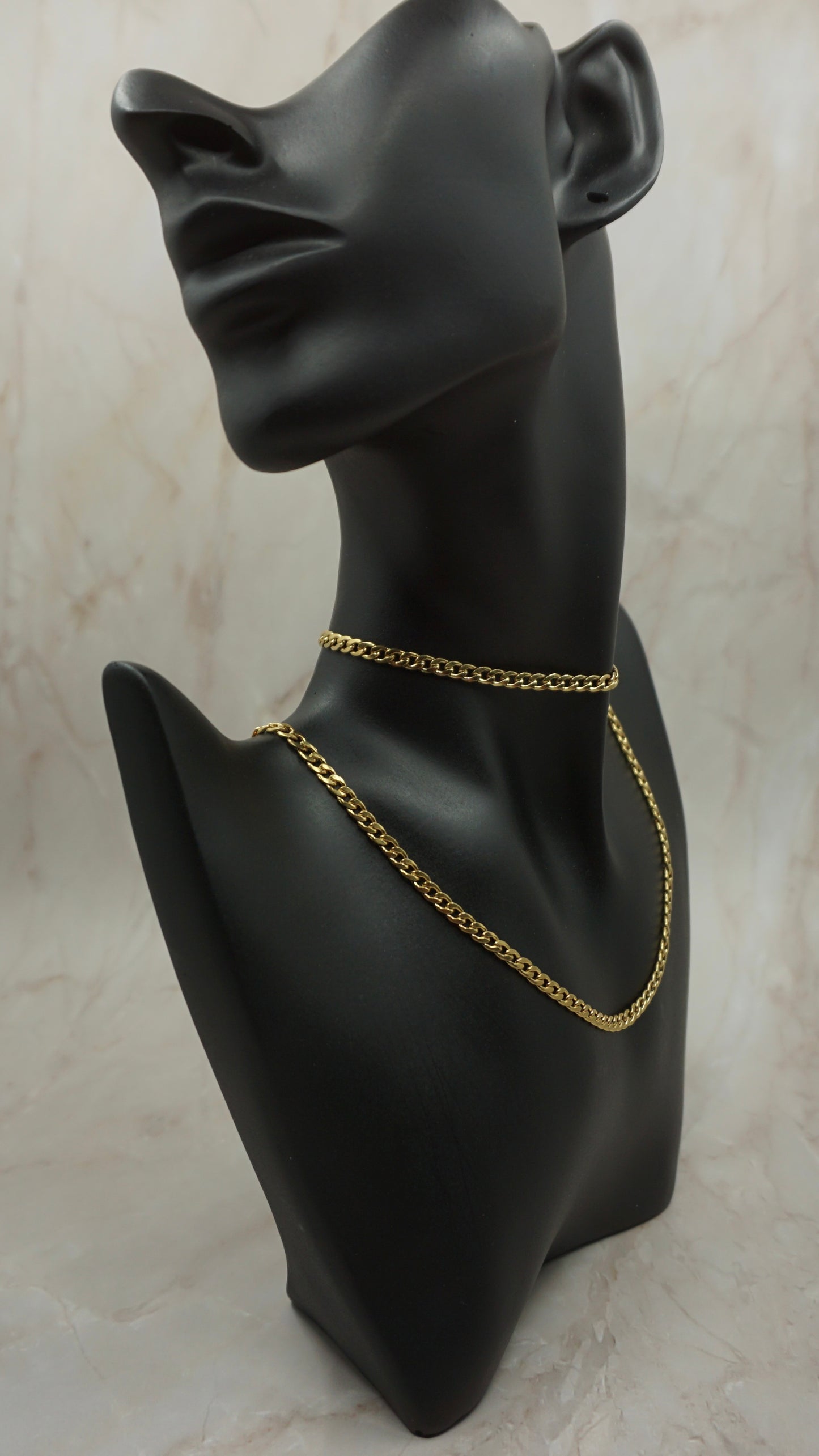 Woman 18K Thin Gold Plated Cuban Link