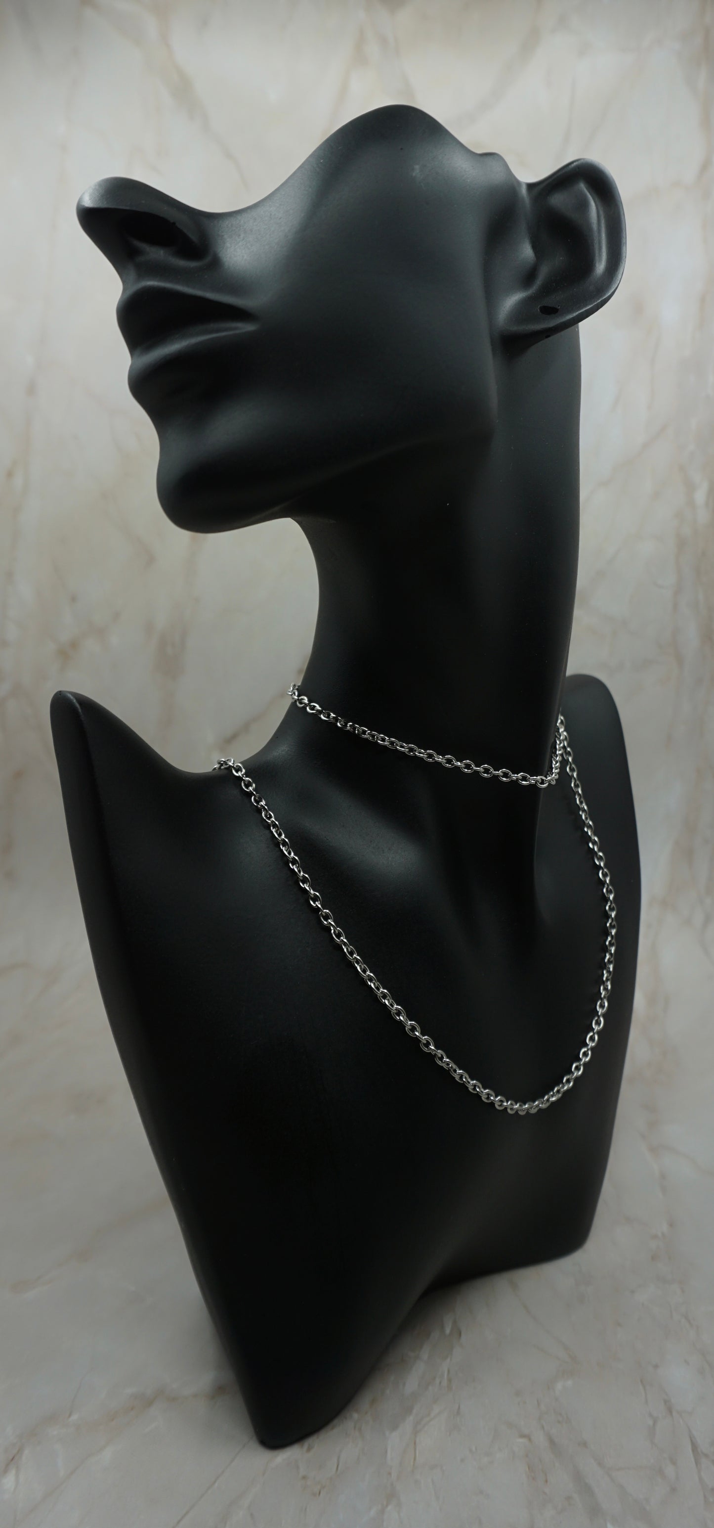 Women Silver Oval Chain Link