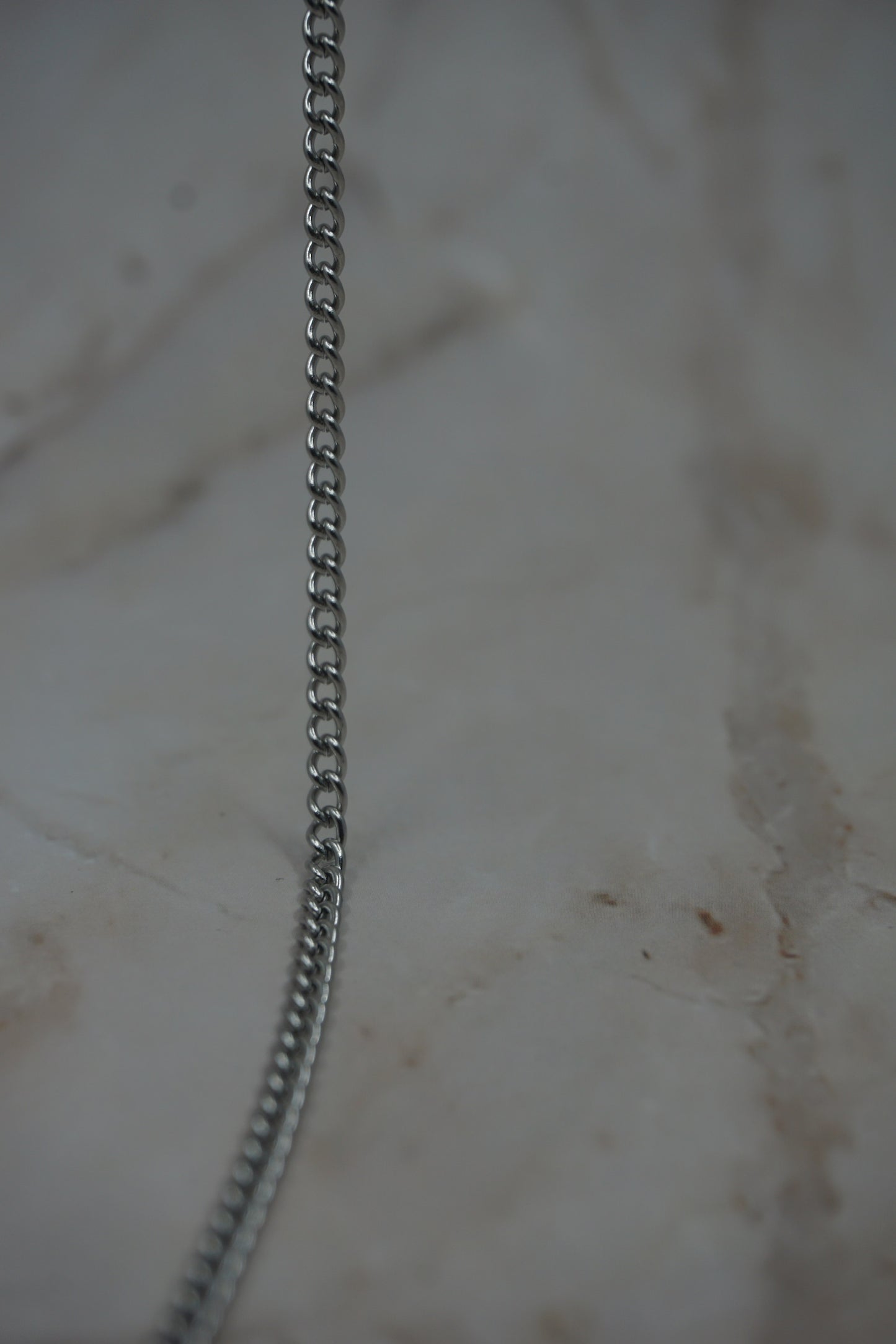 Men Silver Curb Bracelet