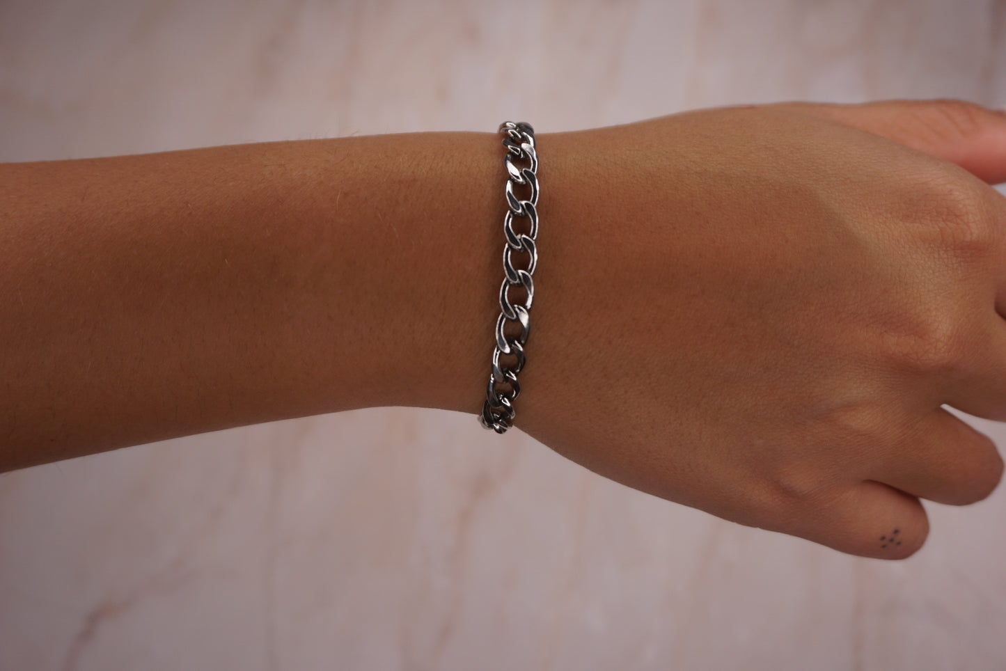 Men Silver Cuban Bracelet