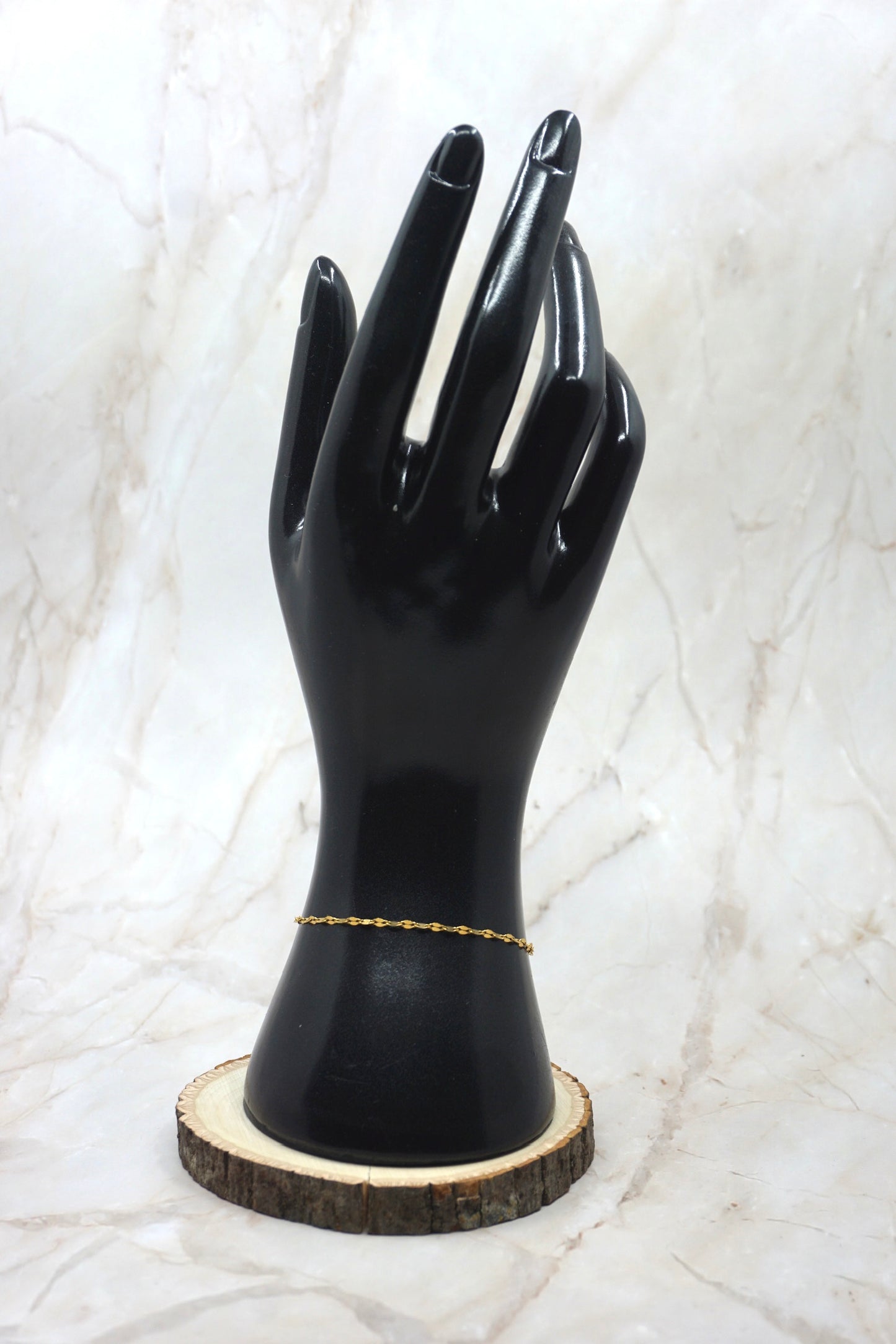 Woman 18K Gold Plated Bean Bracelet