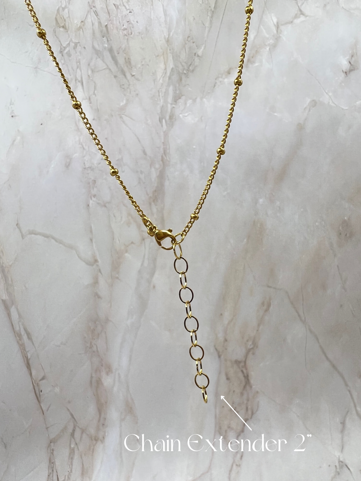 Woman 18k Gold Bead Chain