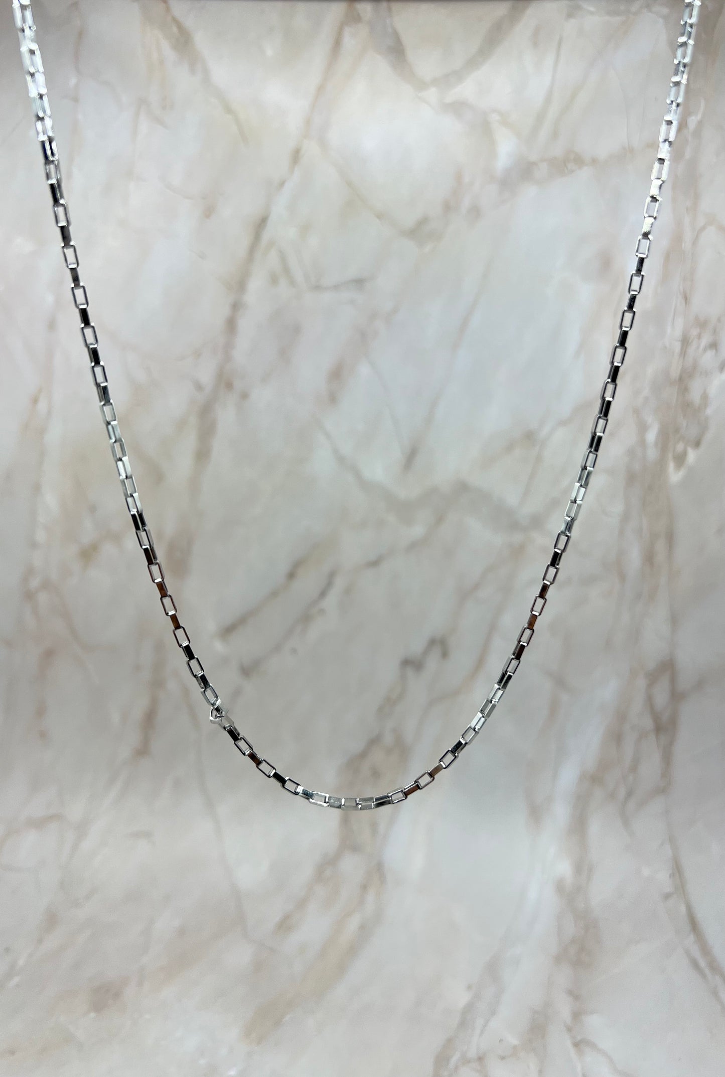 Women Silver Box Chain