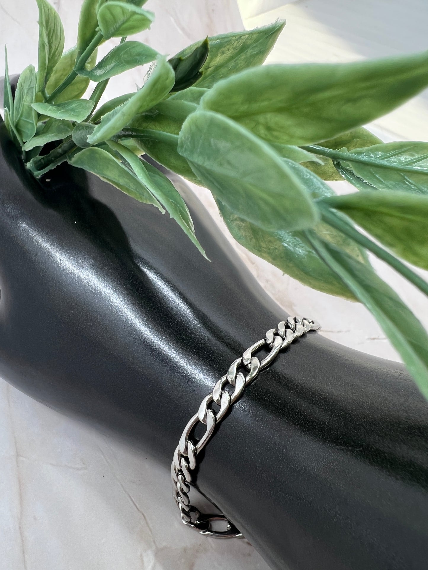 Women Silver Figaro Bracelet