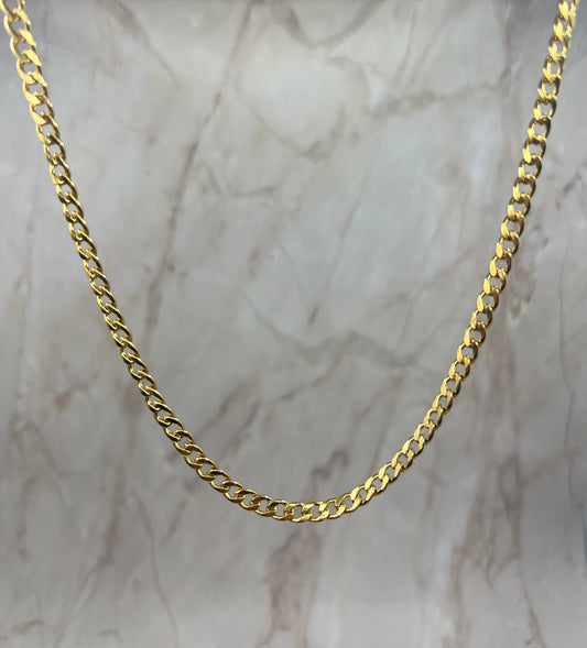 Men 18K Gold Plated Cuban Link