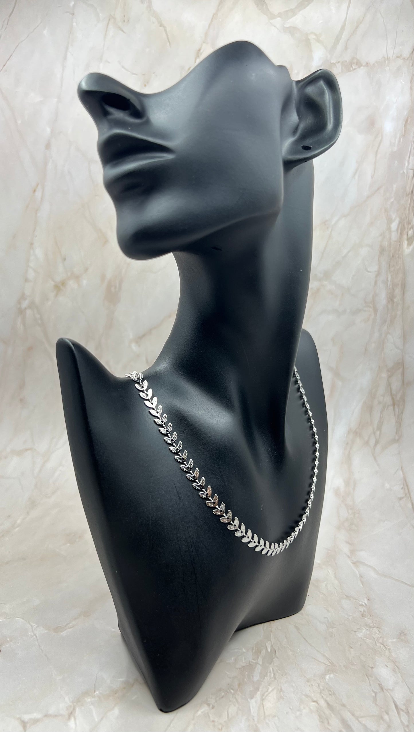 Women Silver Leaf Chain