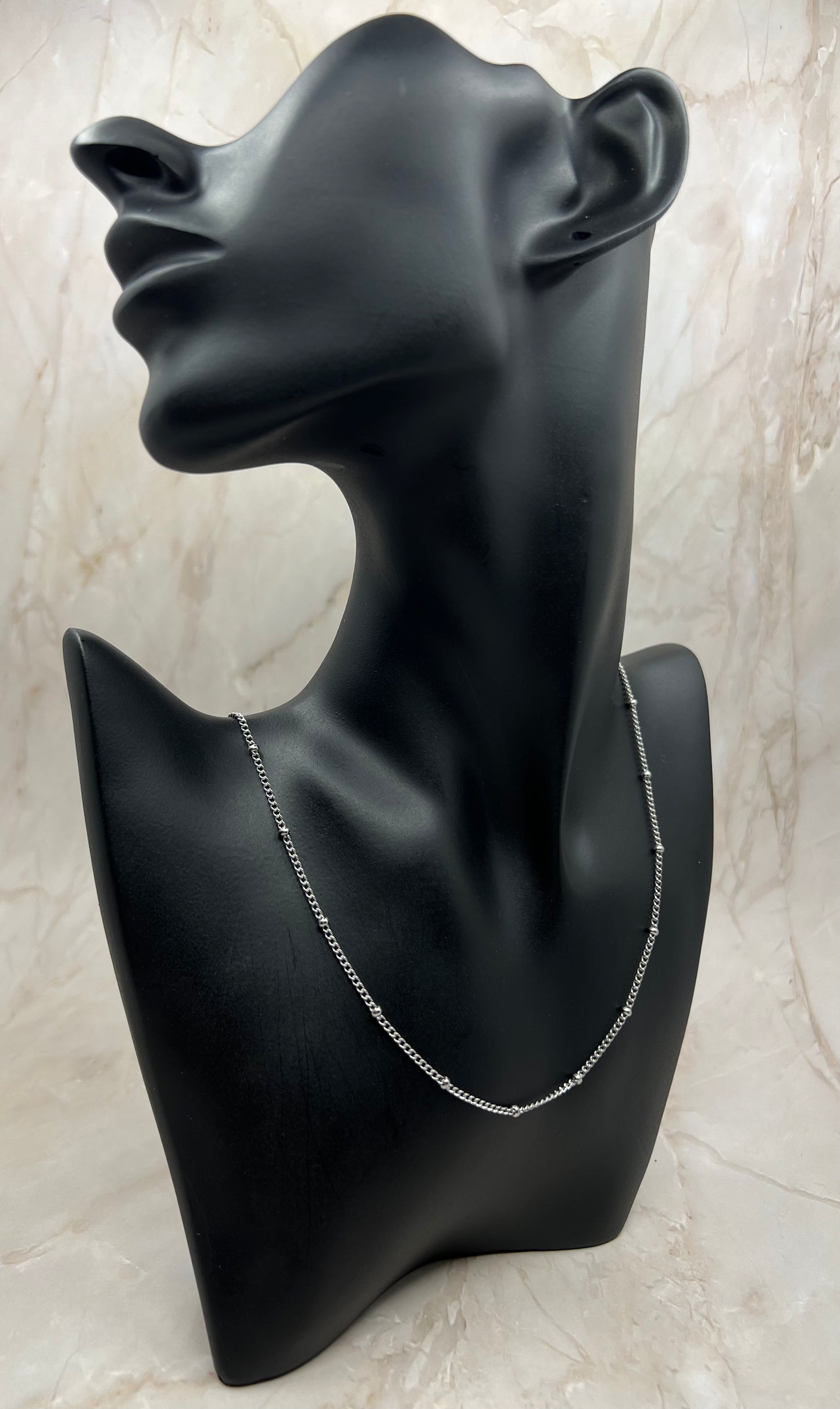 Women Silver Bead Chain