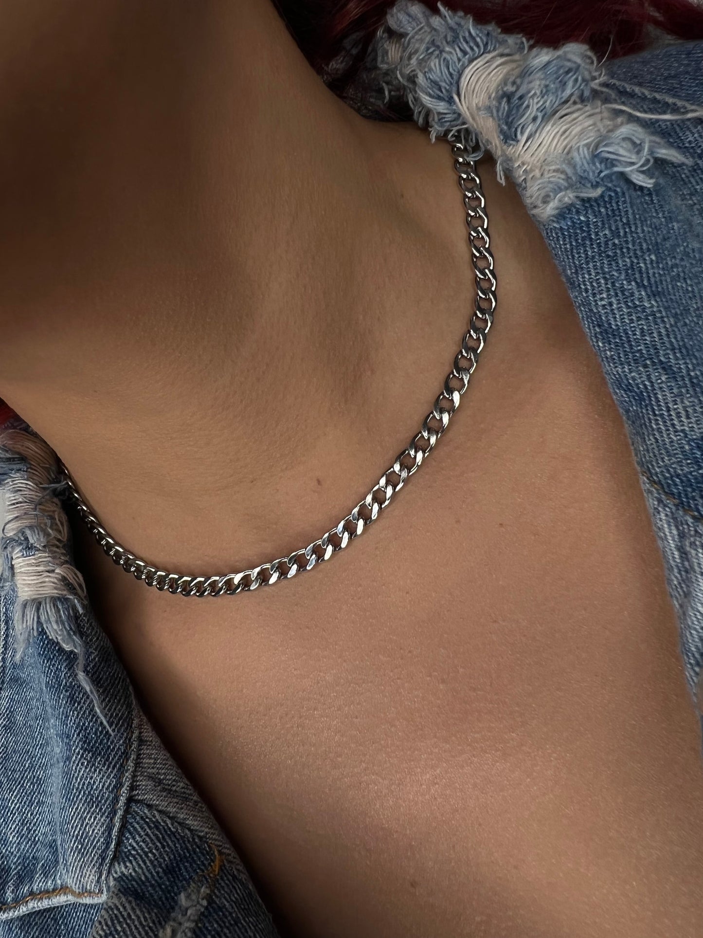 Women Silver Cuban Link