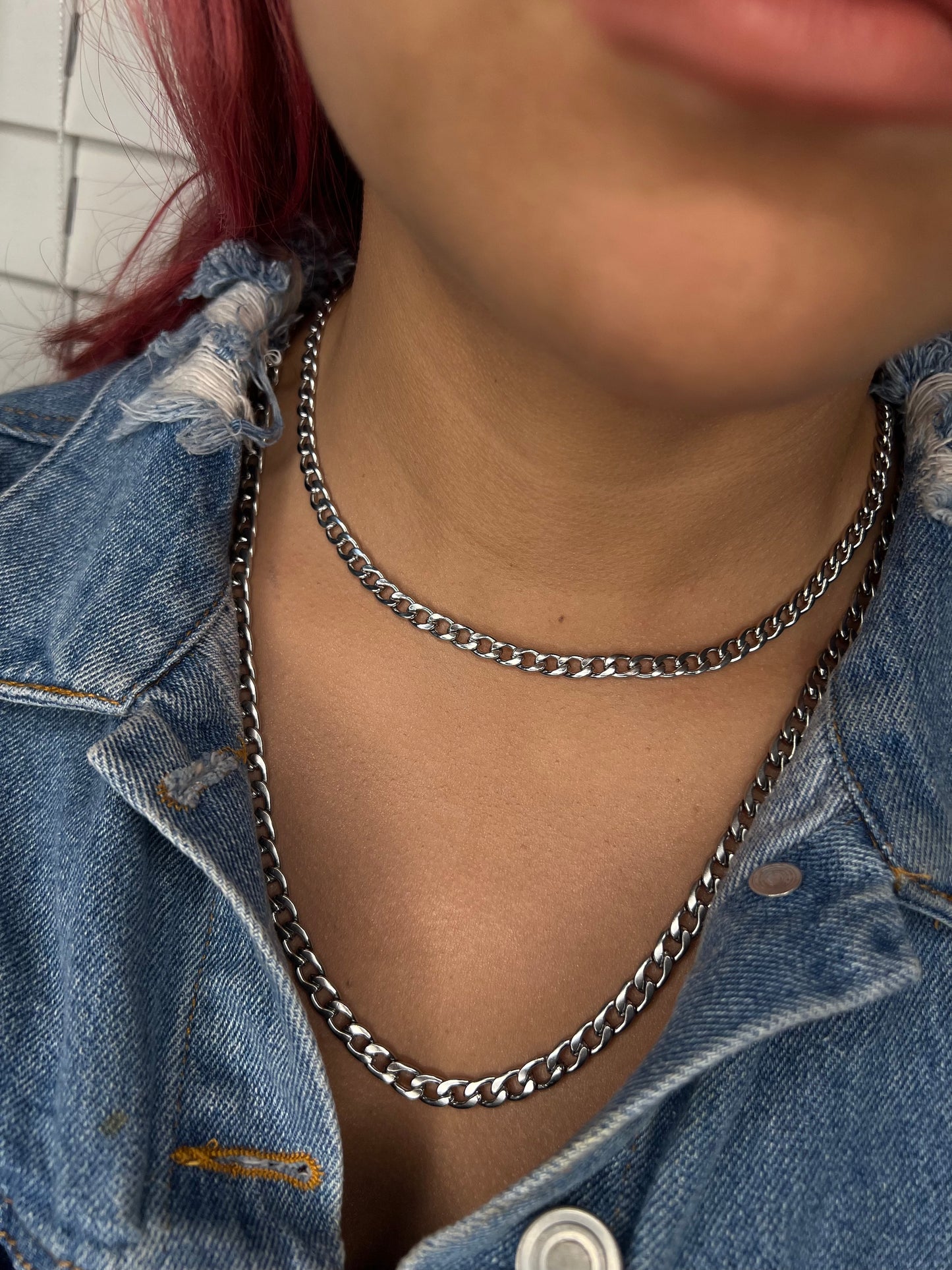 Women Silver Cuban Link