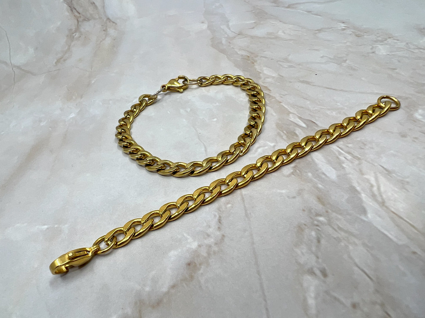 Men 18K Gold Plated Cuban Bracelet