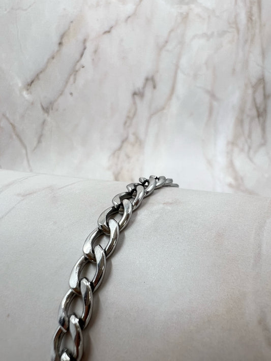 Men Silver Cuban Bracelet