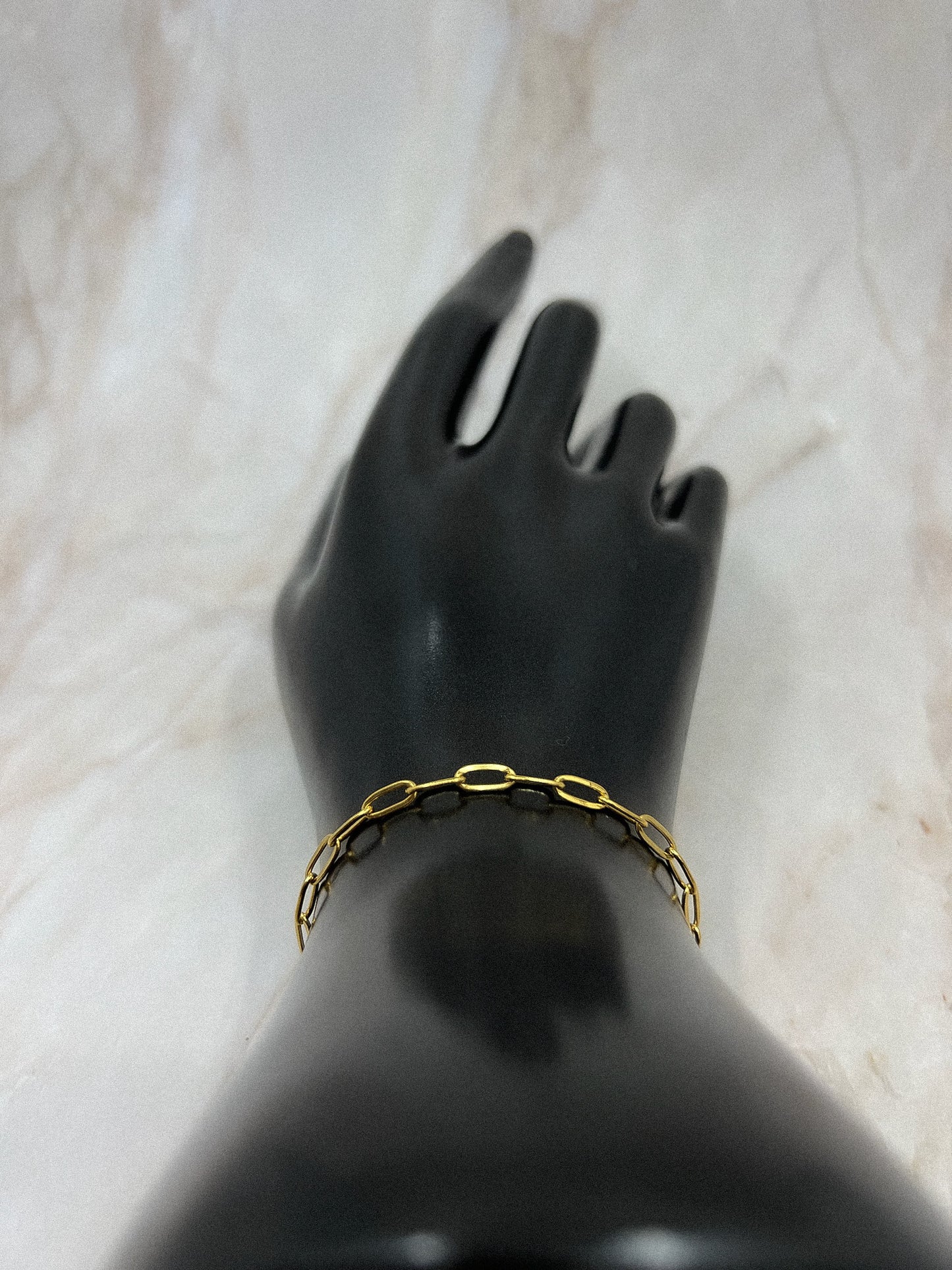 Woman 18K Gold Plated paper clip Bracelet