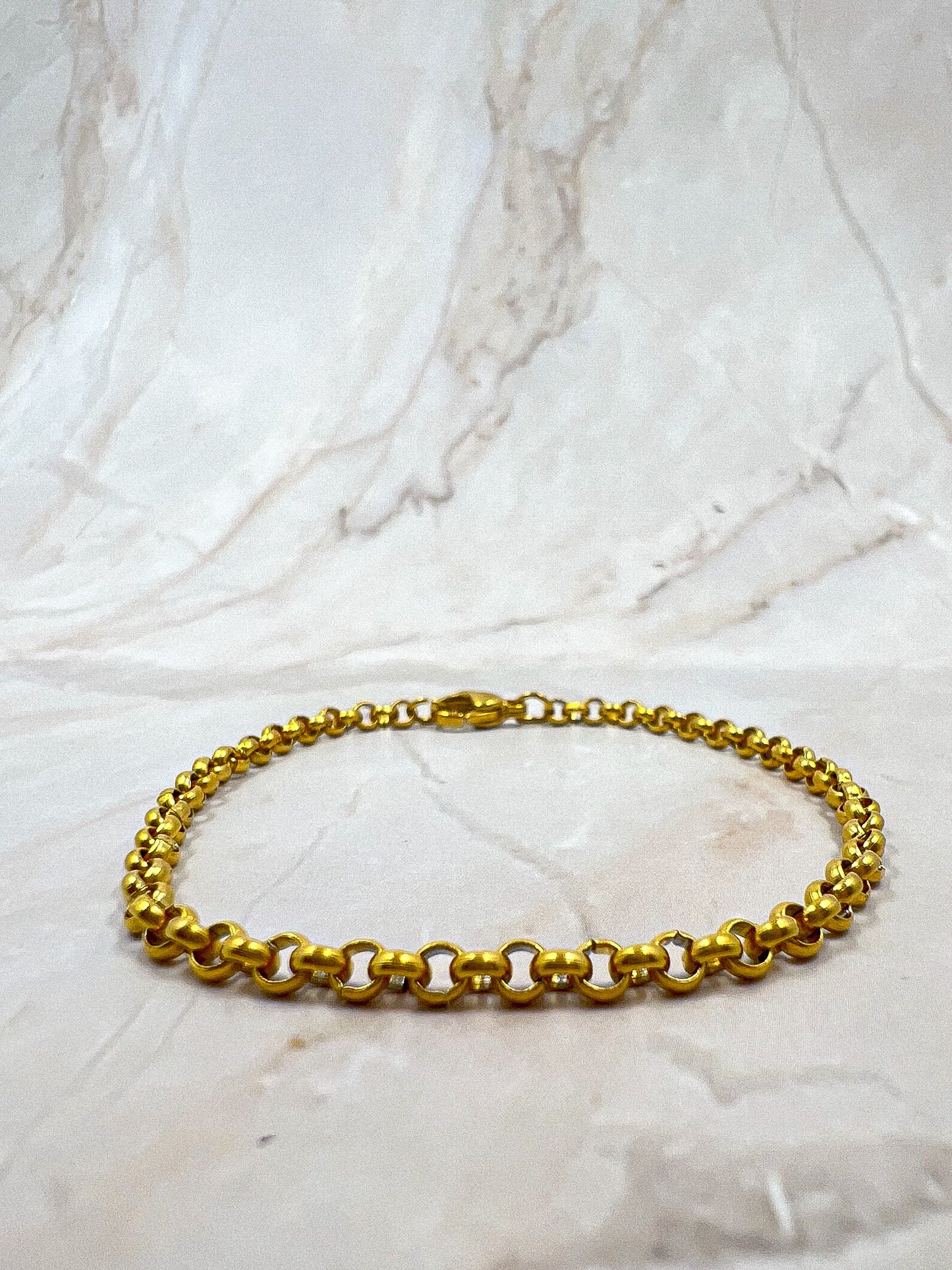 Woman 18K Gold Plated Rolo Bracelet