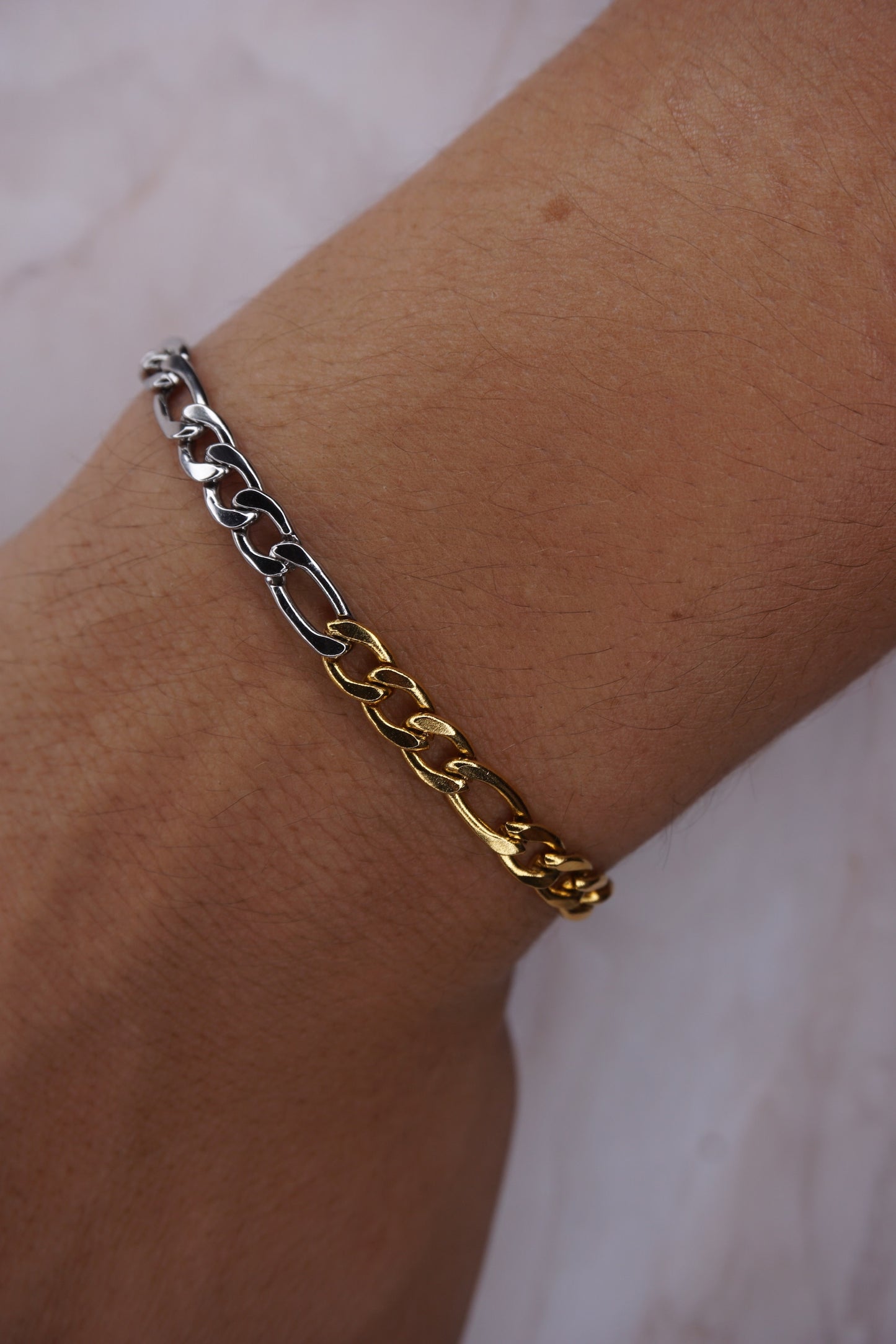 Men Cuban X Figaro Bracelet