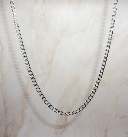 Women Silver Cuban Link