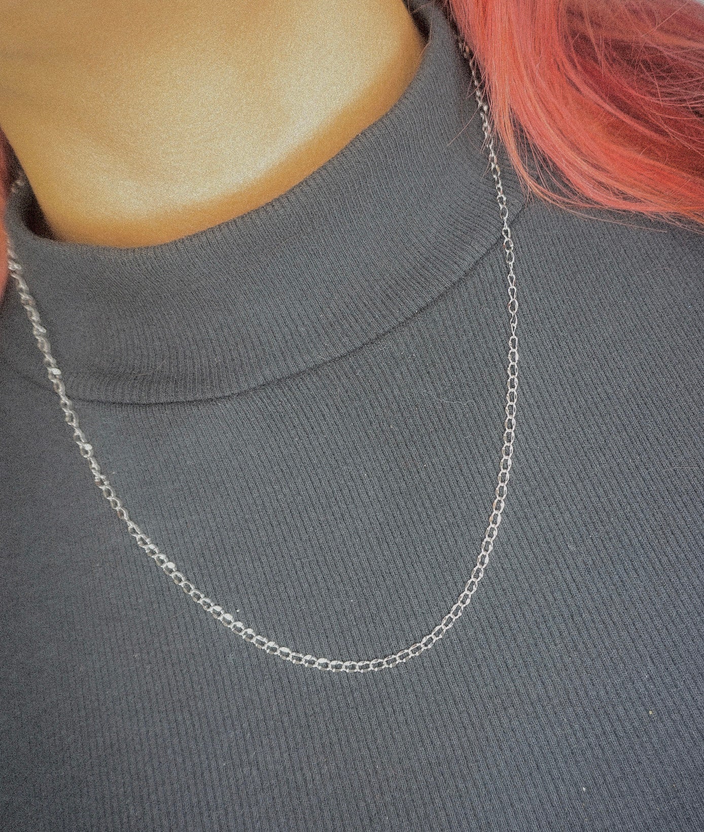 Women Silver Twisted chain