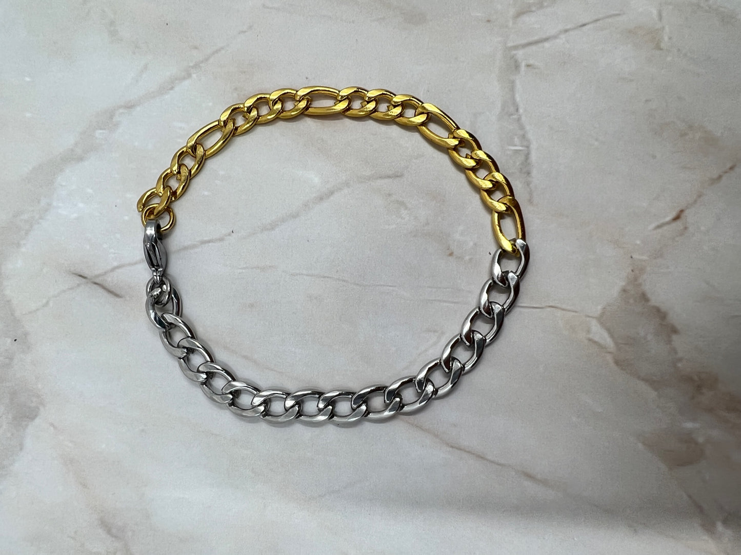 Men Cuban X Figaro Bracelet