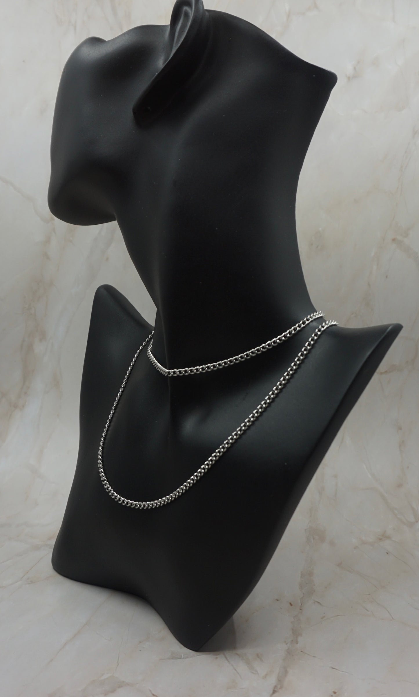 Women Silver Curb Chain