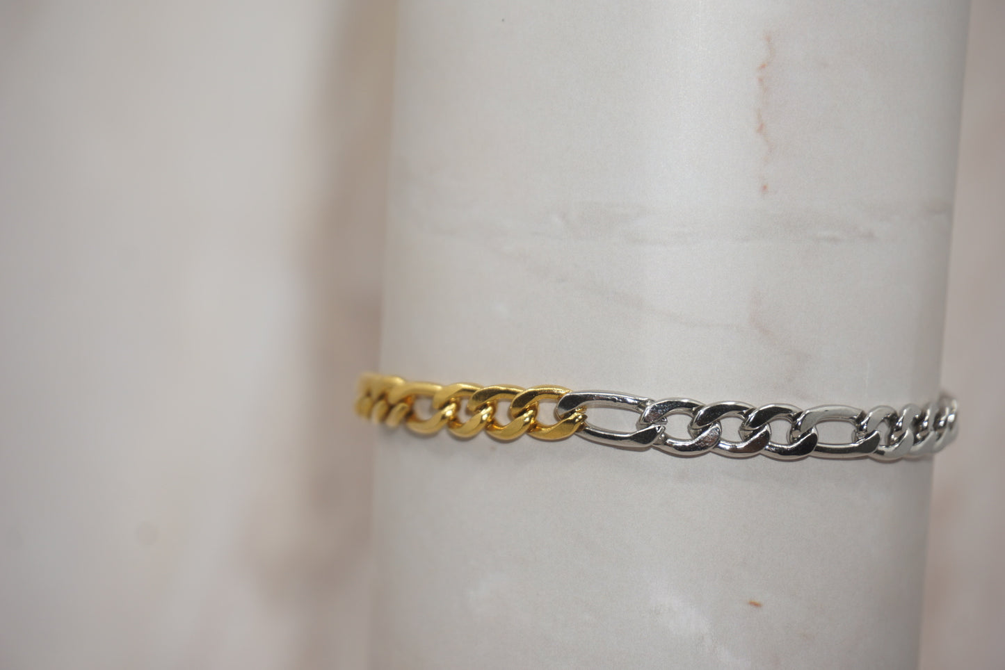 Men Cuban X Figaro Bracelet