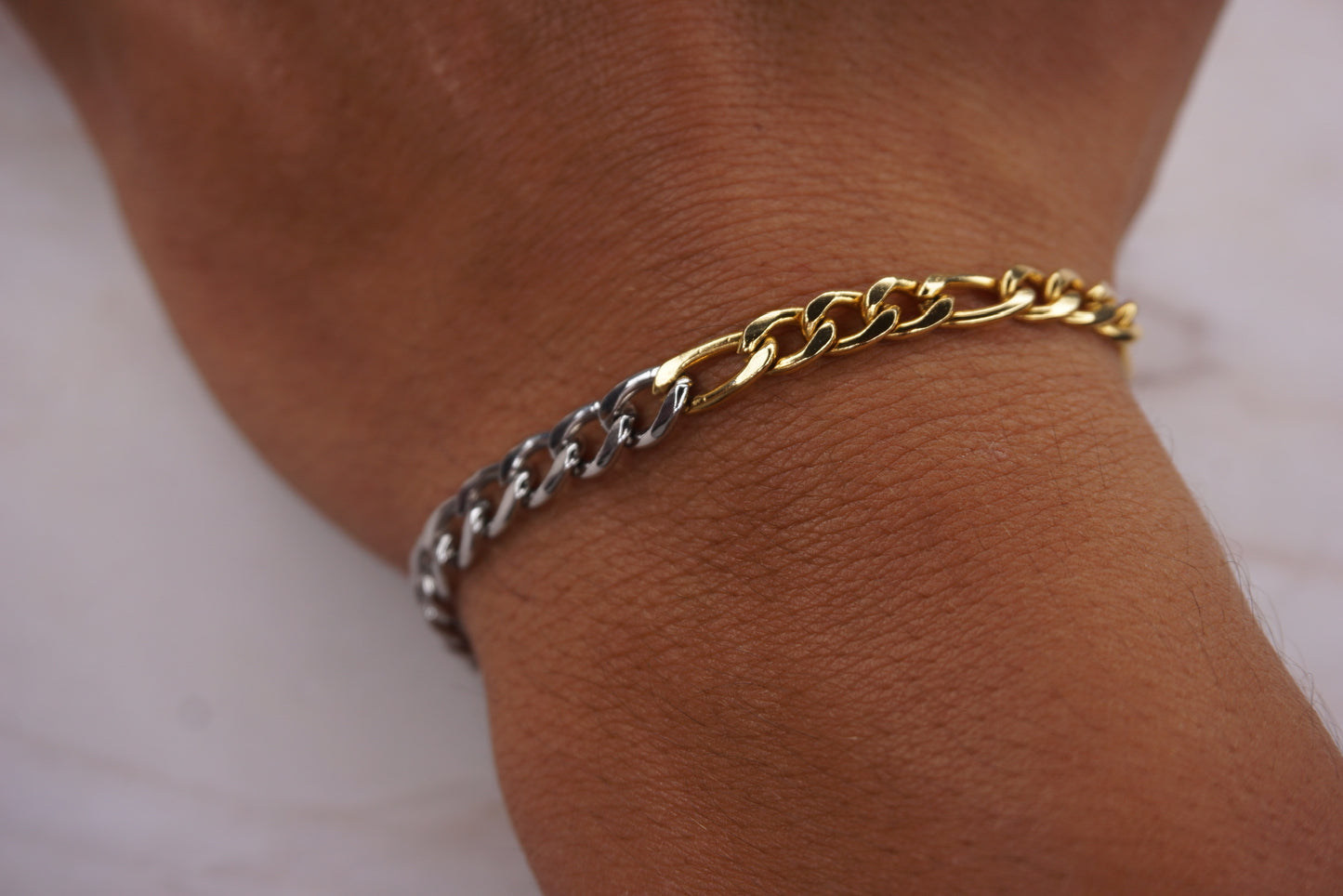 Men Cuban X Figaro Bracelet