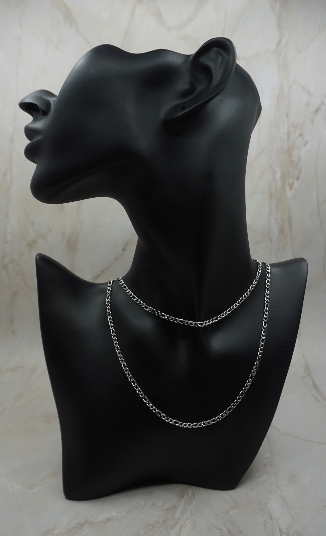 Women Silver Thick Figaro