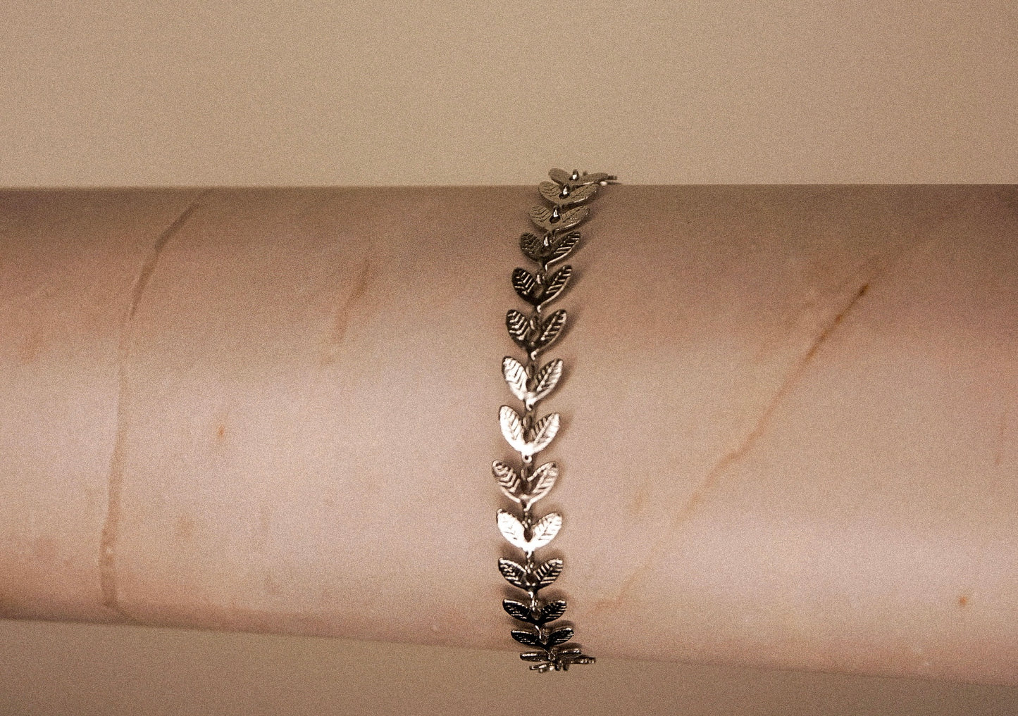 Women Silver Leaf Bracelet