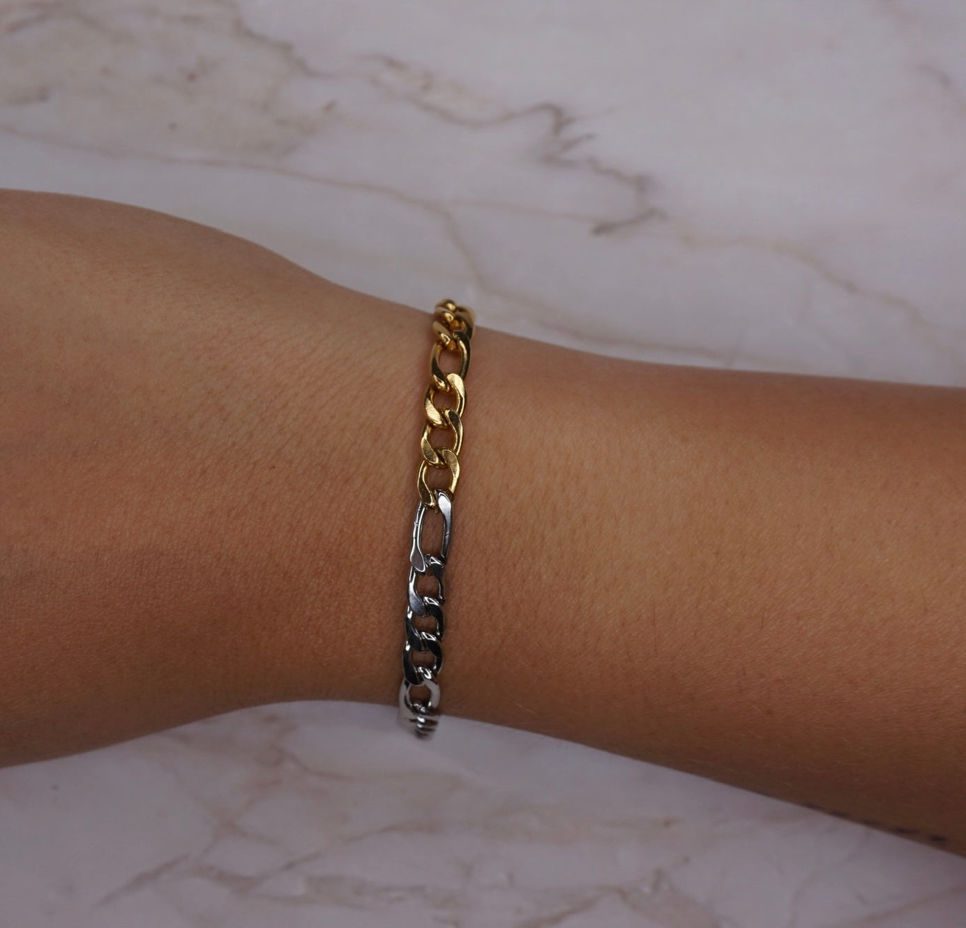 Men Cuban X Figaro Bracelet